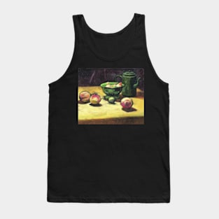 The Green Collander, oil painting on board. Tank Top